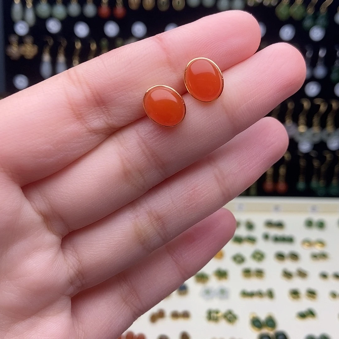 和田玉银S925镀金镶嵌颈饰