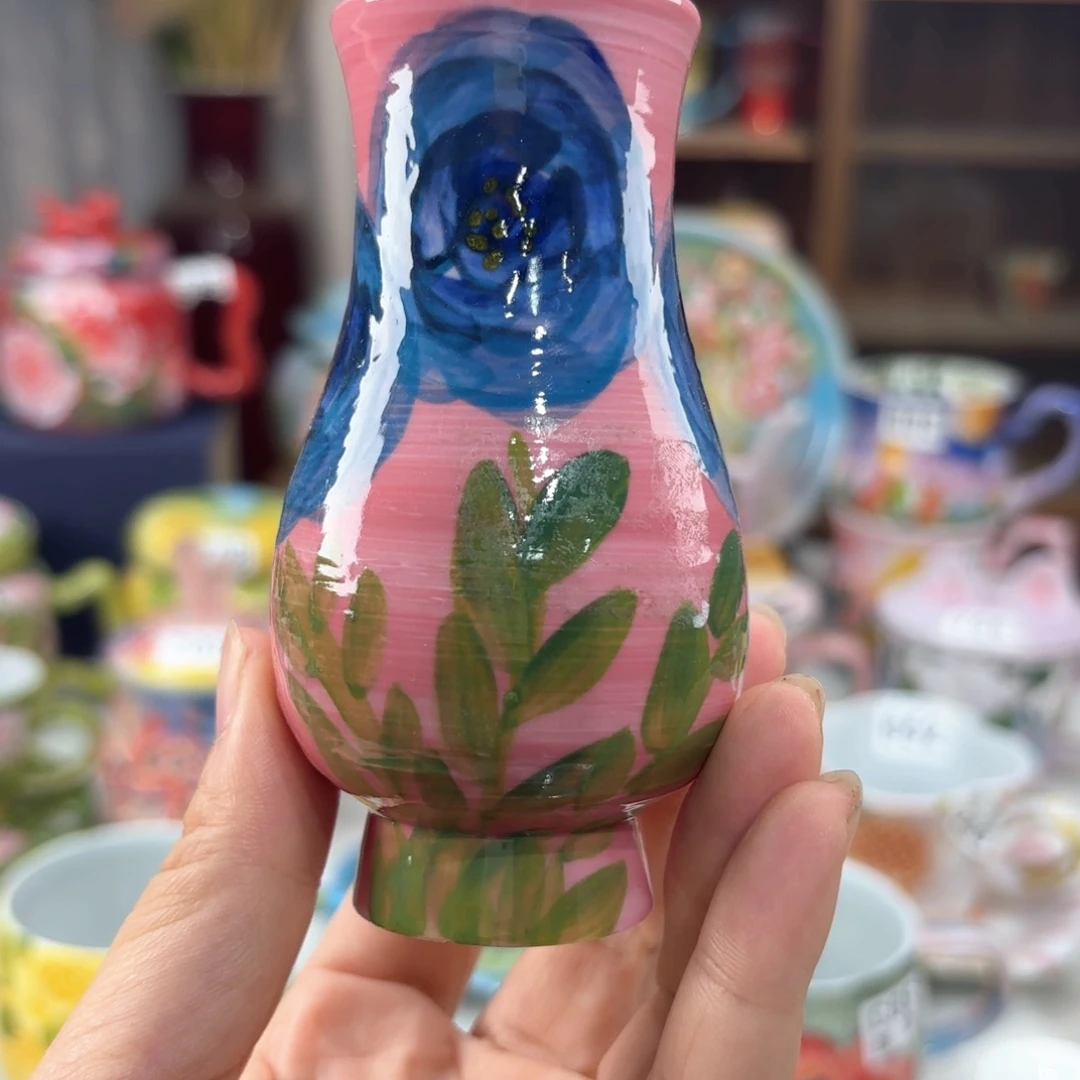 景德镇手绘高温釉下彩陶瓷茶具