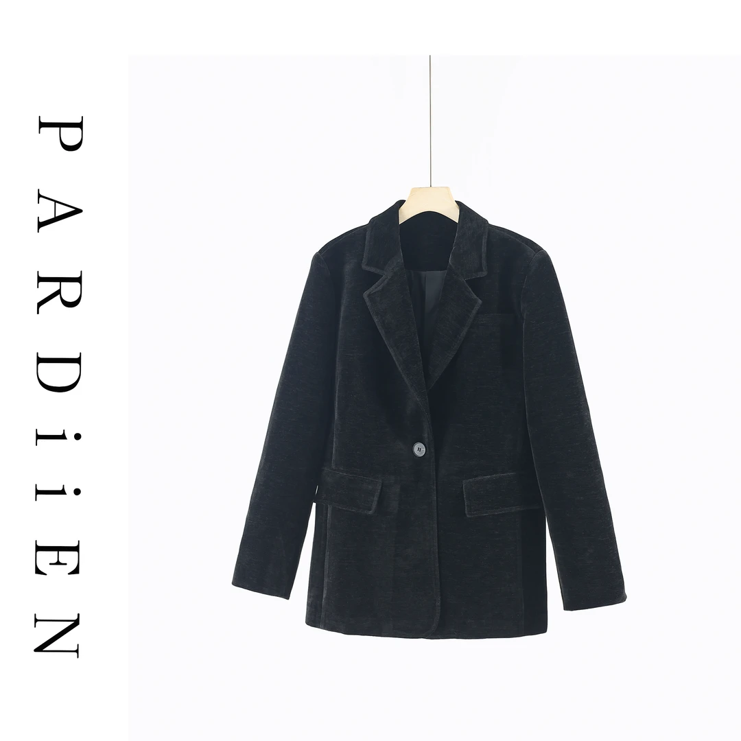 【北总严选】帕迪恩简约百搭丝绒磨毛西装外套S24A054