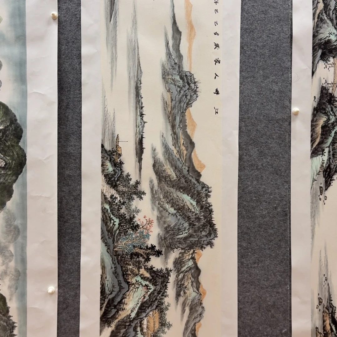 泉***夫国画四尺对开哈哈哈哈哈