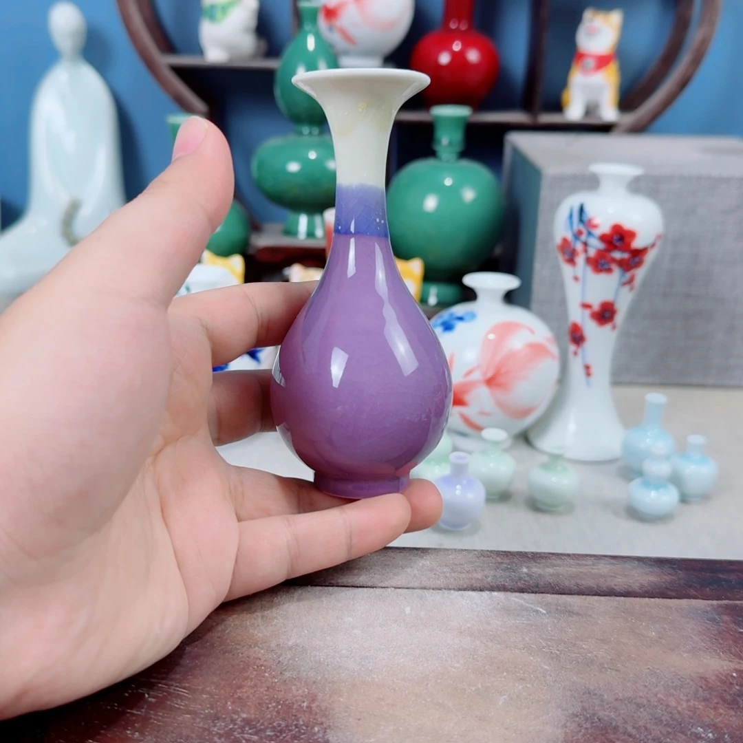 陶瓷手工小花器摆件