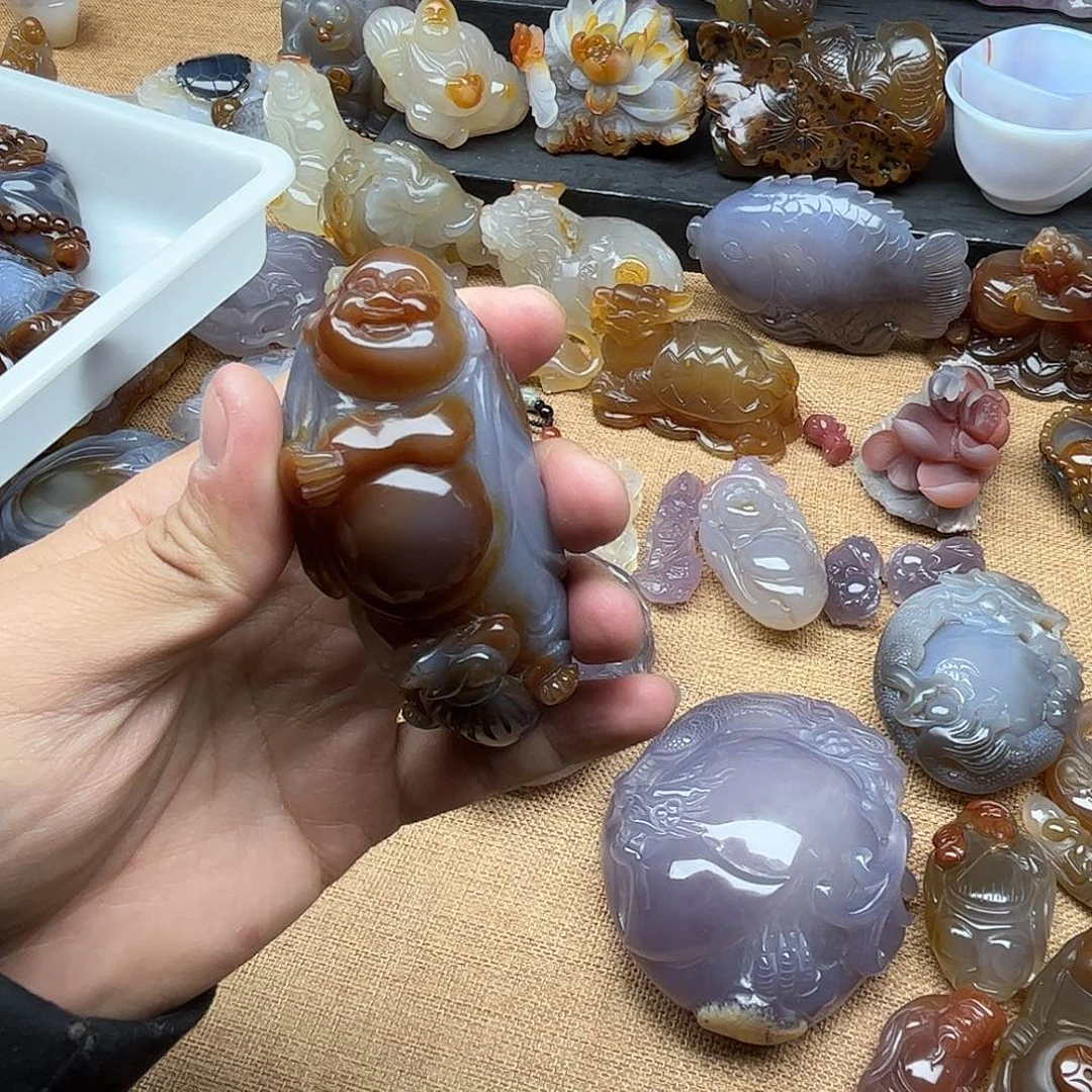 玛瑙/玉髓珠宝奇石未镶嵌自*