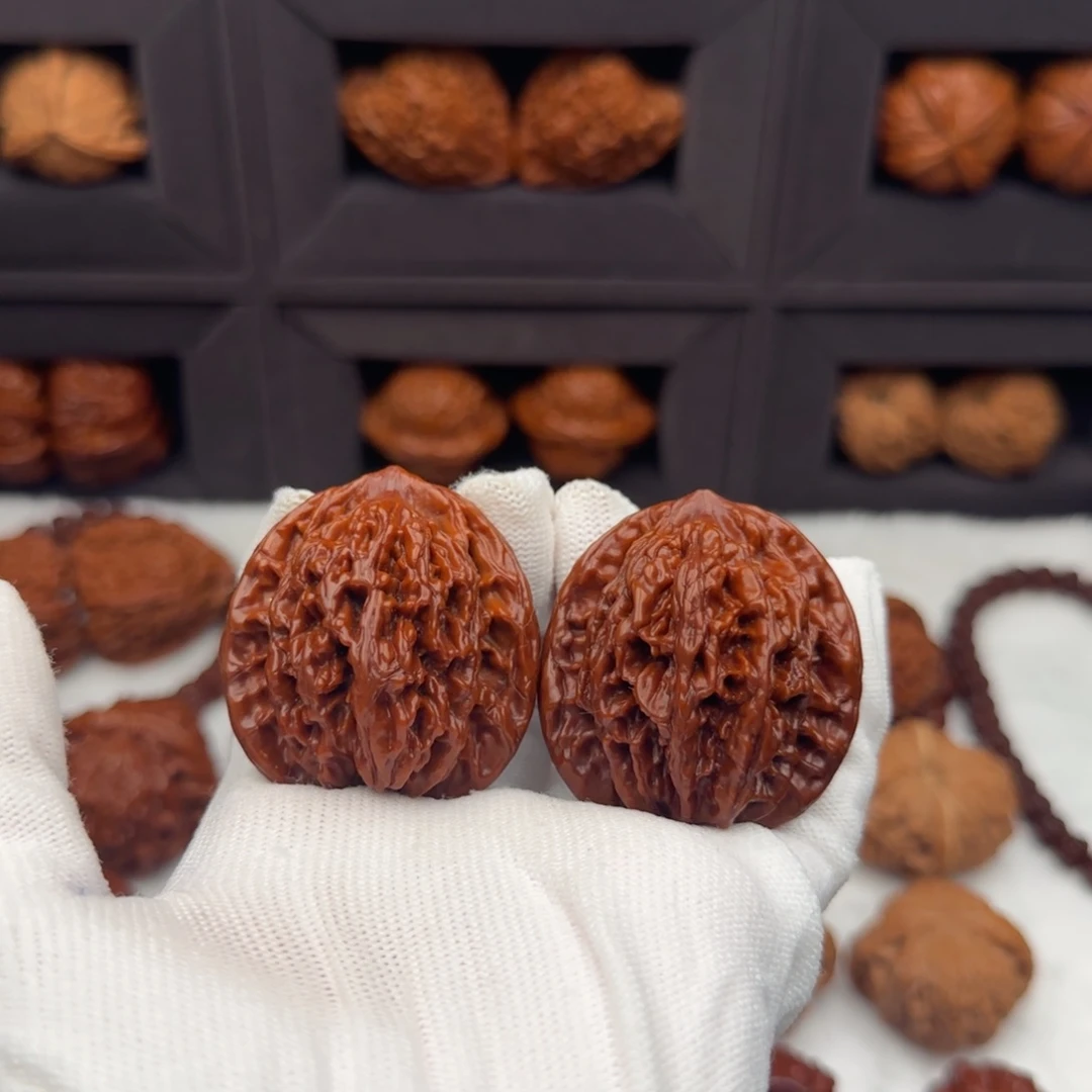 吊坠文玩核桃42虎头