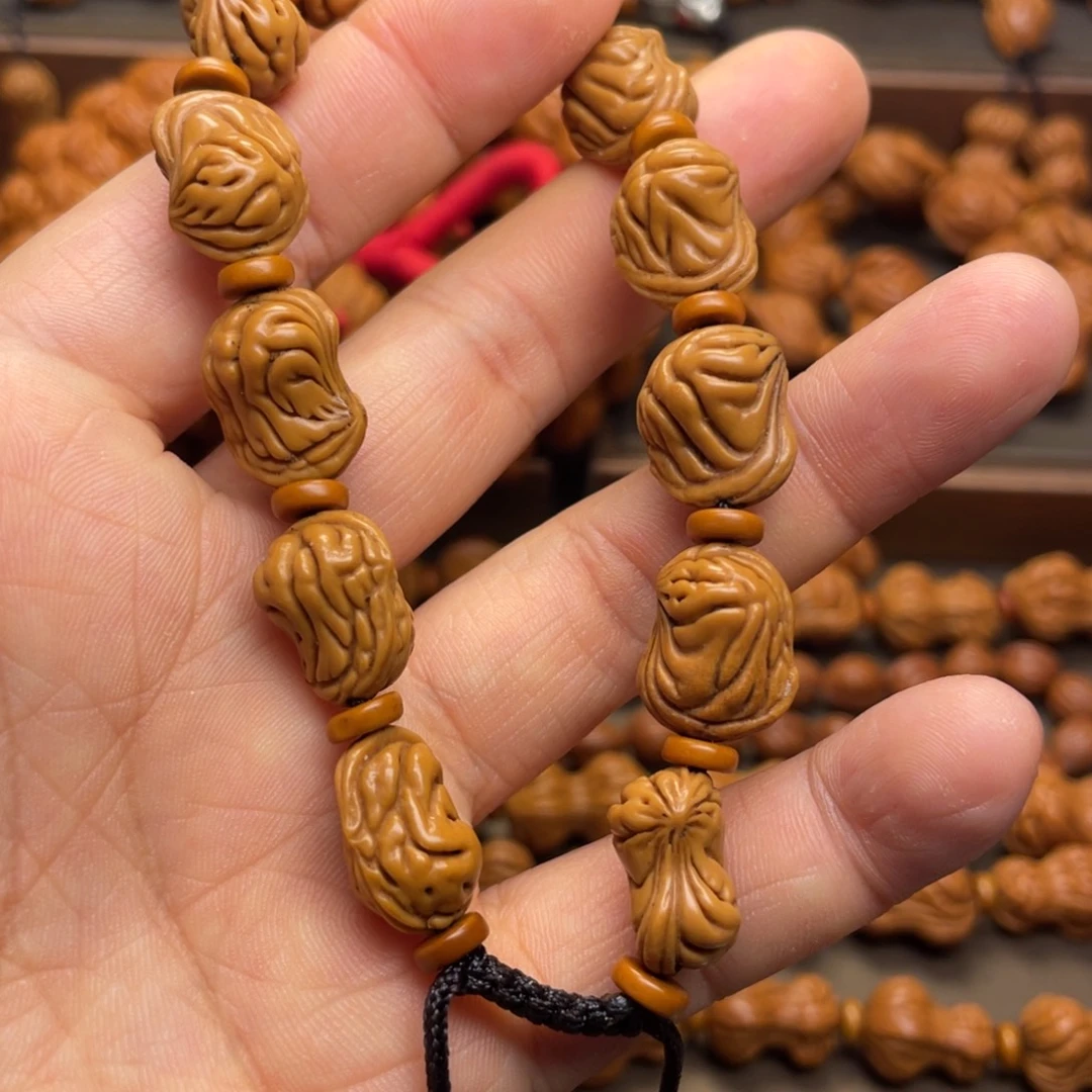 桃核手串龙纹桃核15