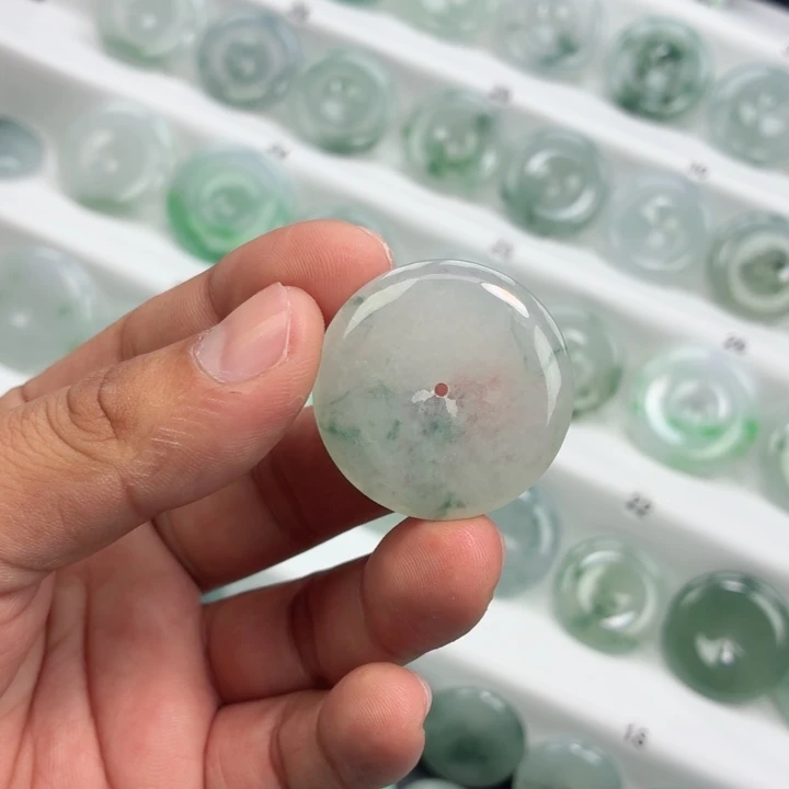 翡翠未镶嵌颈饰缅甸天然A货翡翠34.2/6.0