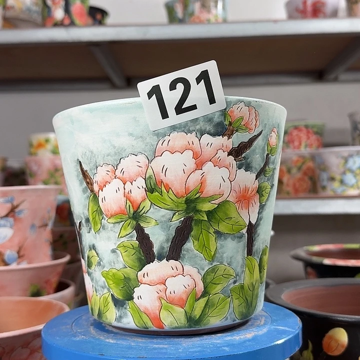 景德镇手绘多肉花盆