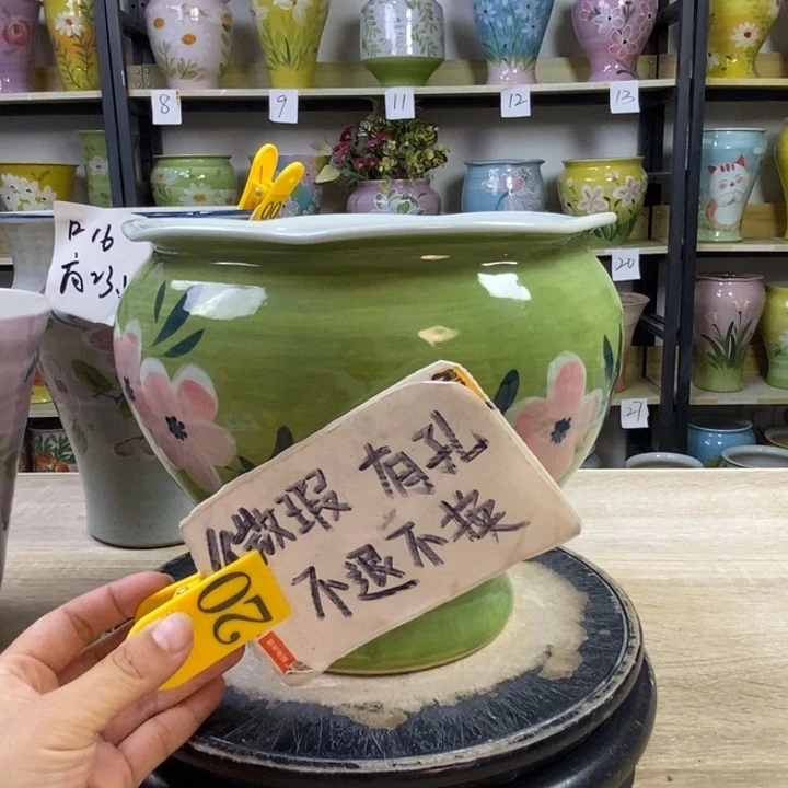 景德镇高温陶瓷花盆