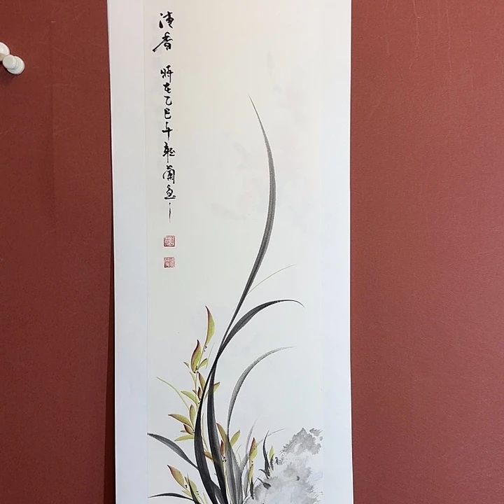 国画听兰老师花鸟
