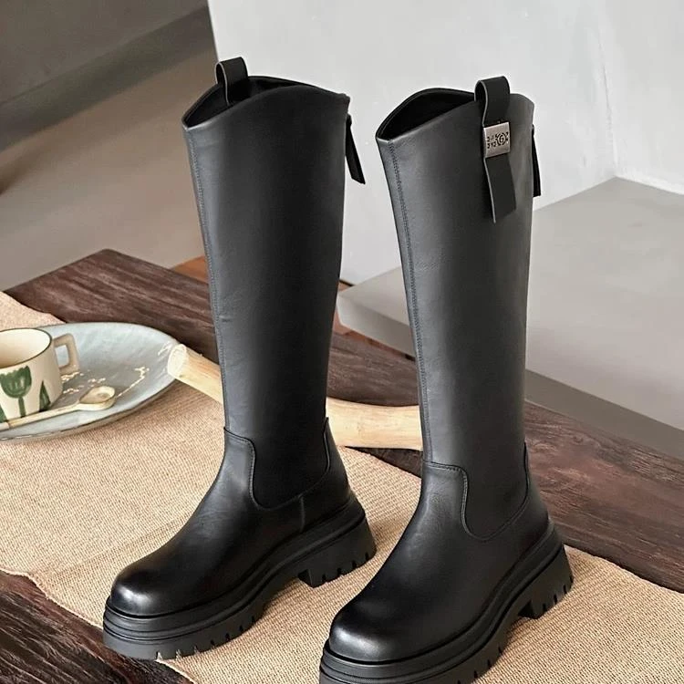 新款瘦腿神器时尚百搭秋冬女士长筒骑士靴990-7S