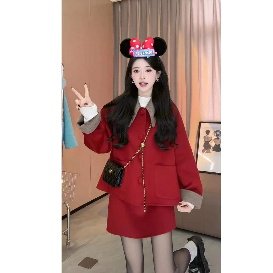 西恩定制●红色仲秋Q3TZ4011A时尚套装预