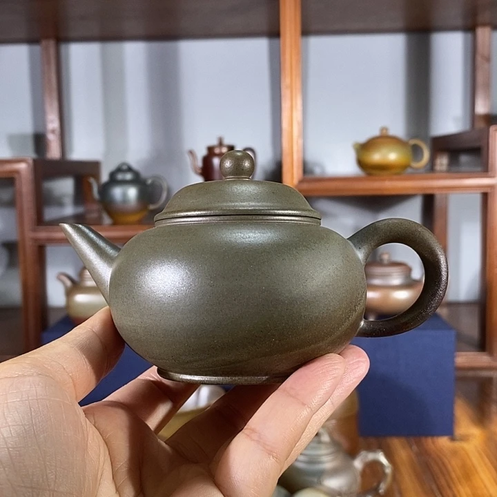 紫砂茶壶170cc水平 紫泥