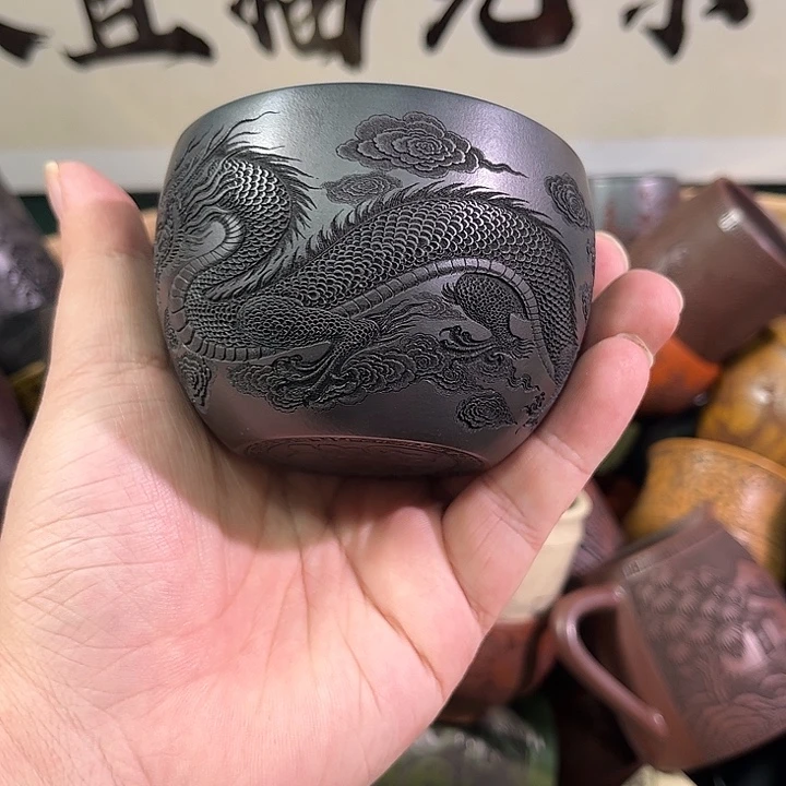 茶杯紫砂全手工紫砂主人杯