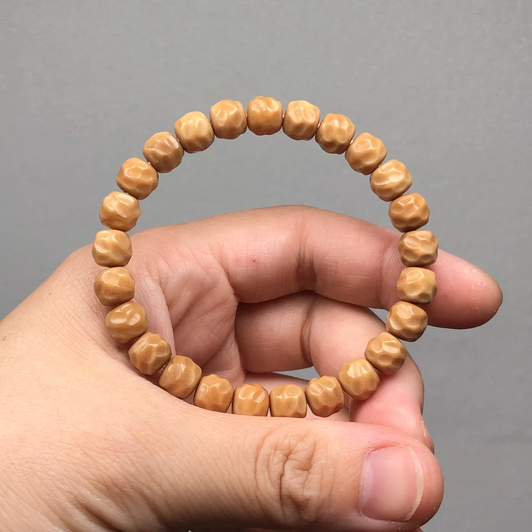 卡9×8 无相 单圈手串 精工无月微孔 龙脊菩提 有缩尺