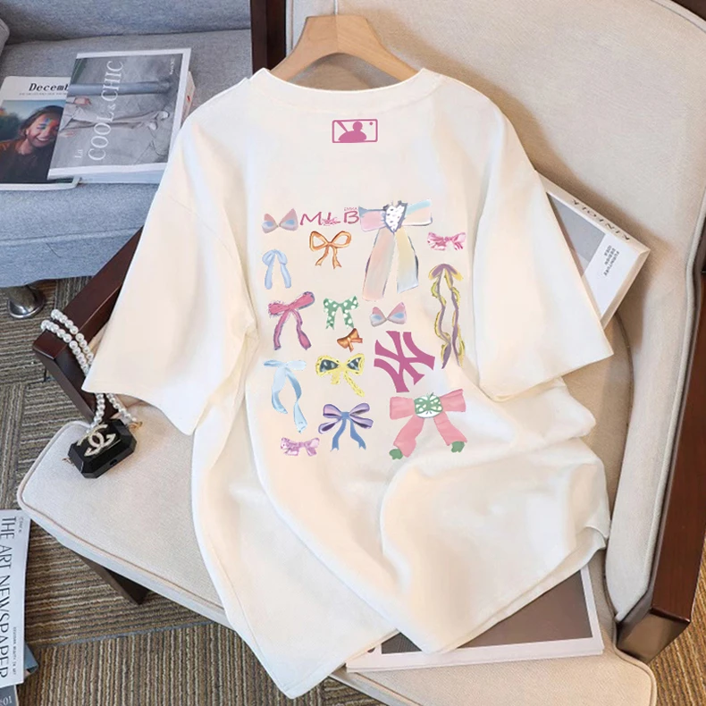 迪柯登夏季重磅纯棉美式痞帅短袖T恤男女款潮街头宽松上衣百搭ins