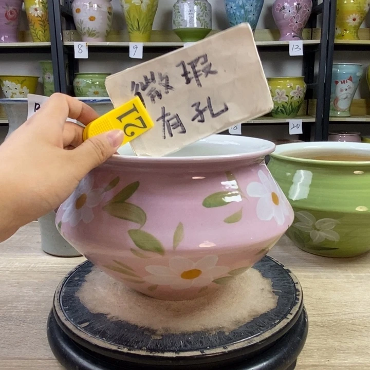 景德镇高温陶瓷花盆