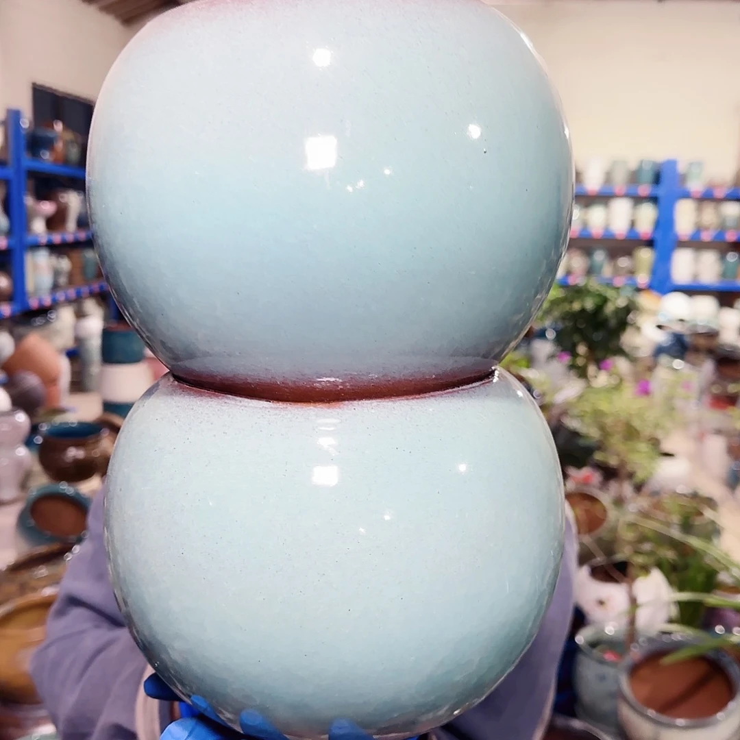 紫砂花盆高16口15