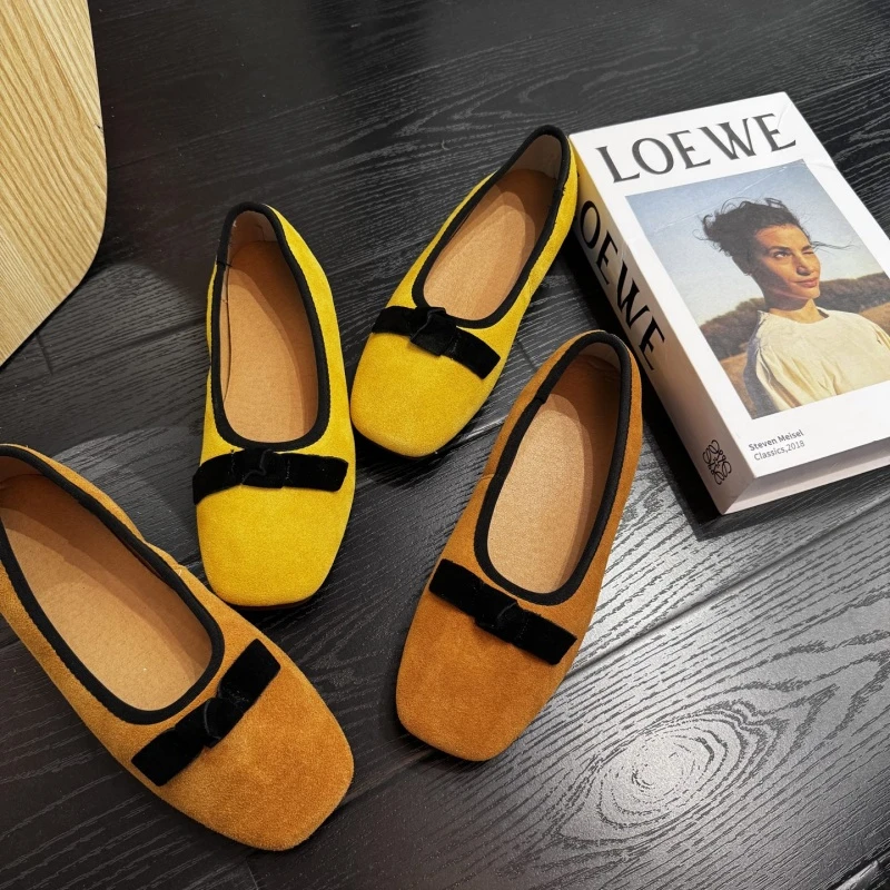 单鞋 瓢鞋  牛反绒皮 女鞋 108-3829