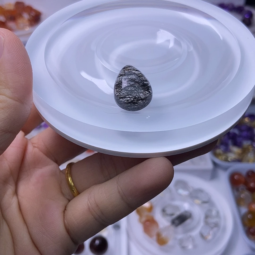 琼***D水晶手串未镶嵌天然水晶定制打孔不退换