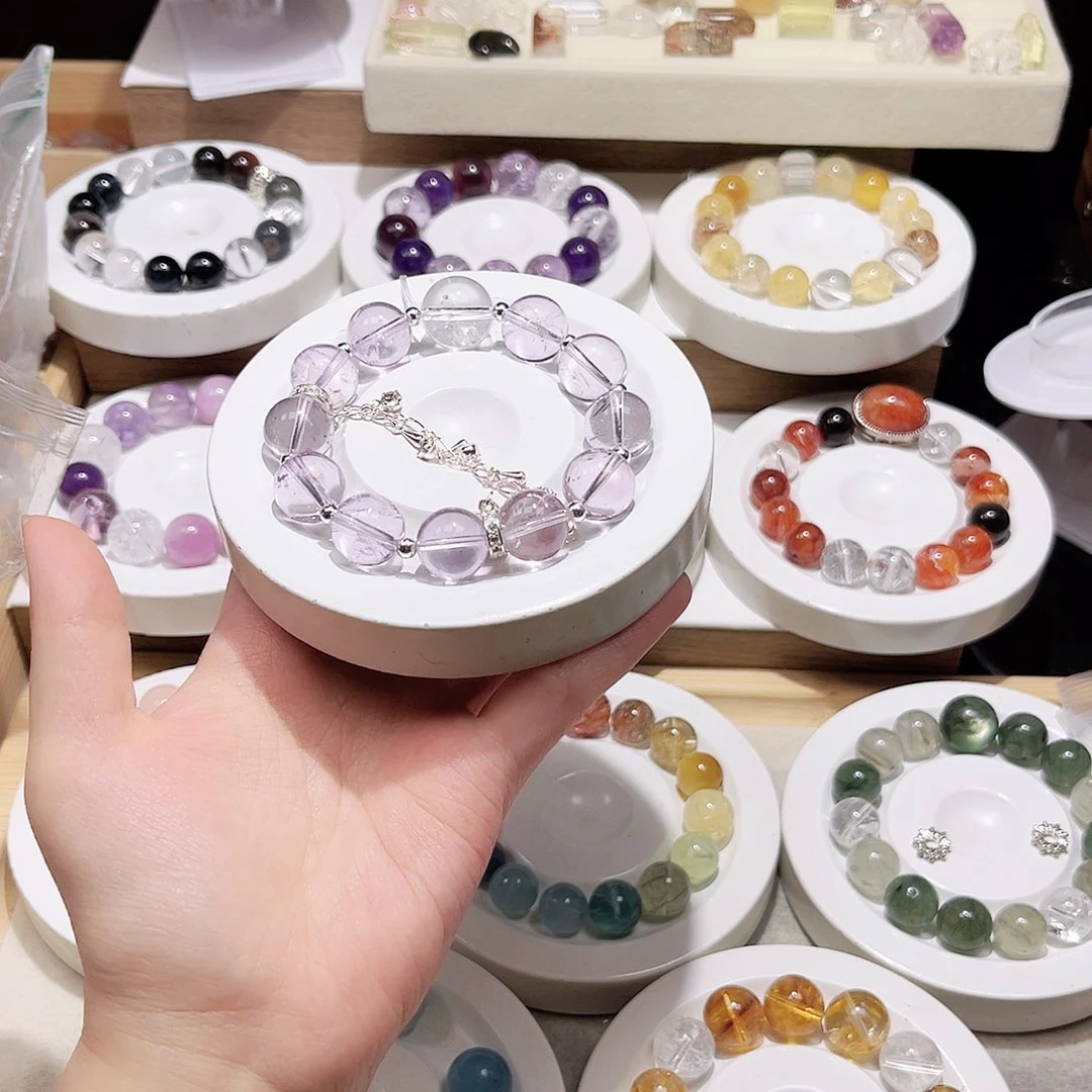 水晶手链未镶嵌念**故天然水晶