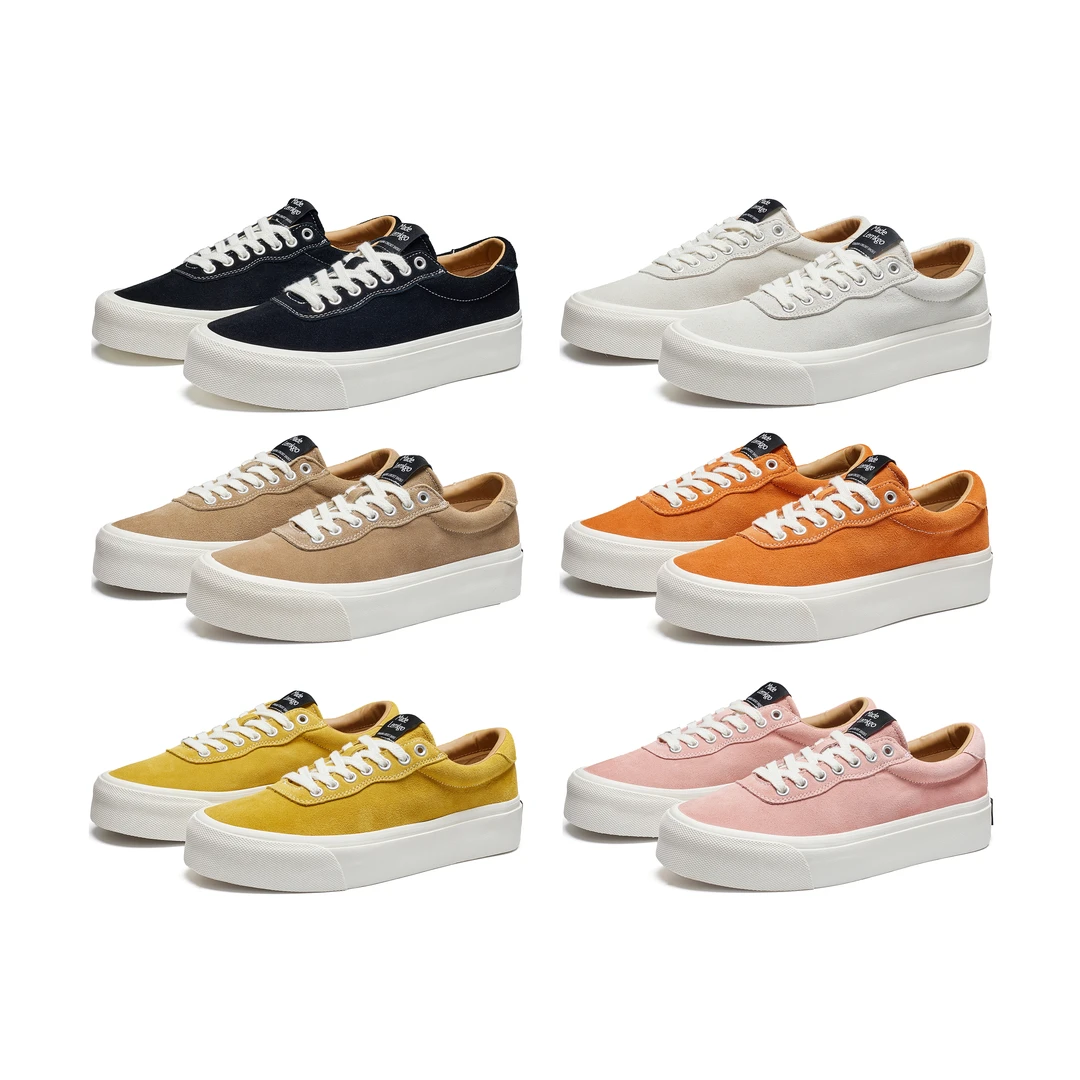 LEAVE MARK/留迹 翻毛皮六色日系硫化板鞋厚底百搭时尚男女同款潮