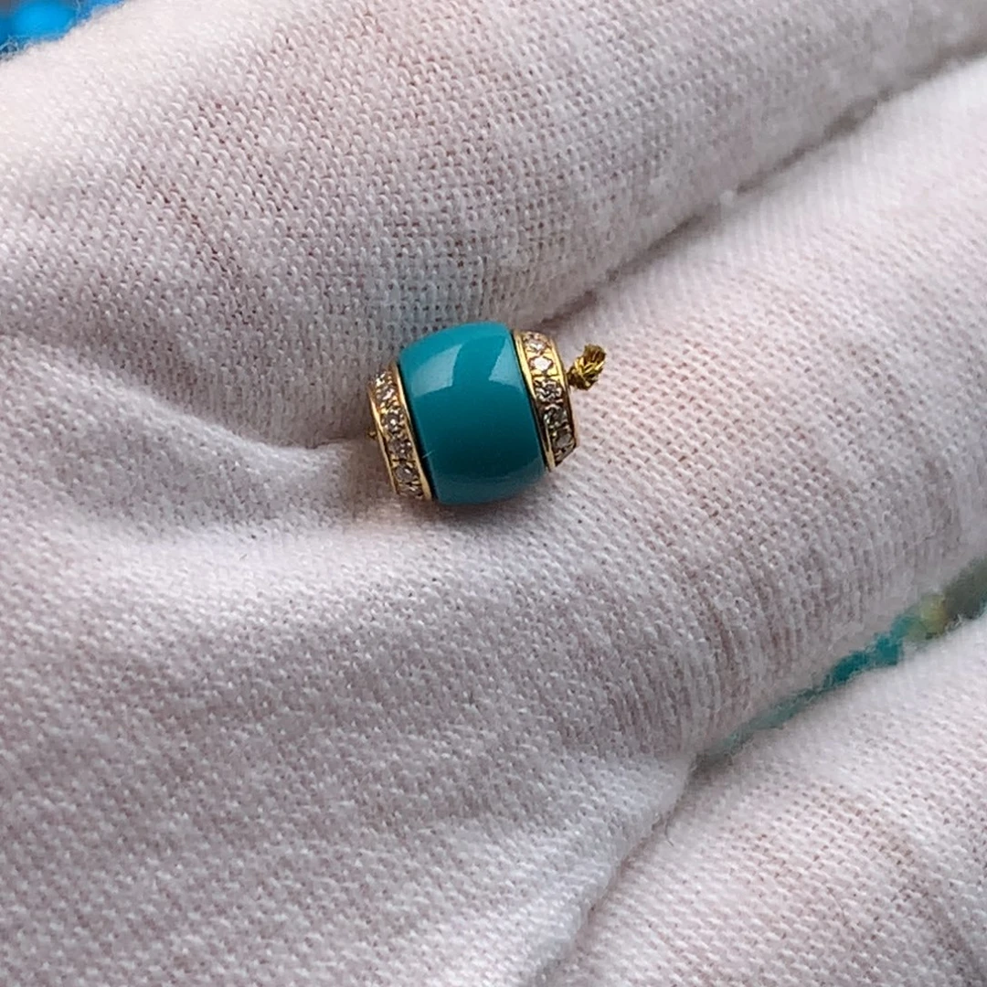 绿松石18K金镶嵌绿松石