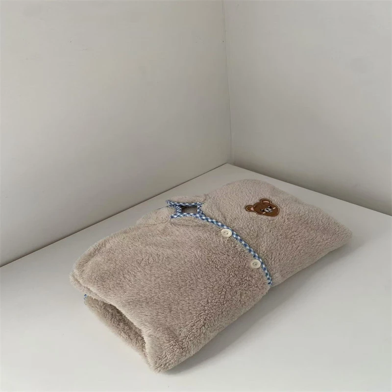 清珊瑚绒小熊睡衣外套    no.退no.换