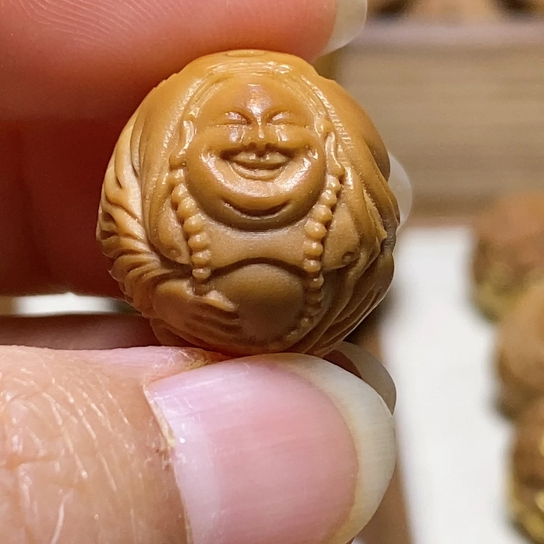 把件核桃弥勒猴头核桃有正常封口线