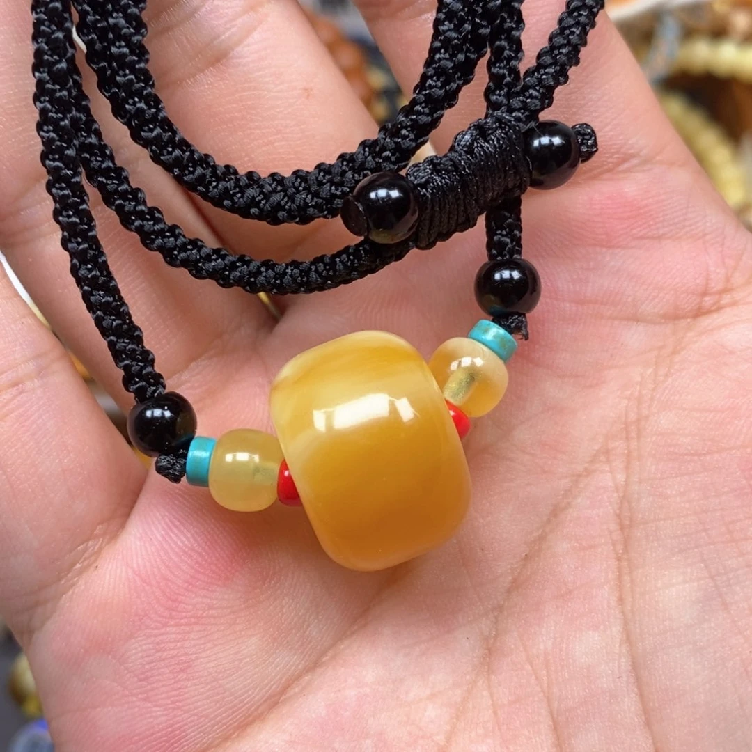 未镶嵌蜜蜡裸石金瓷白妖花溏心蛋