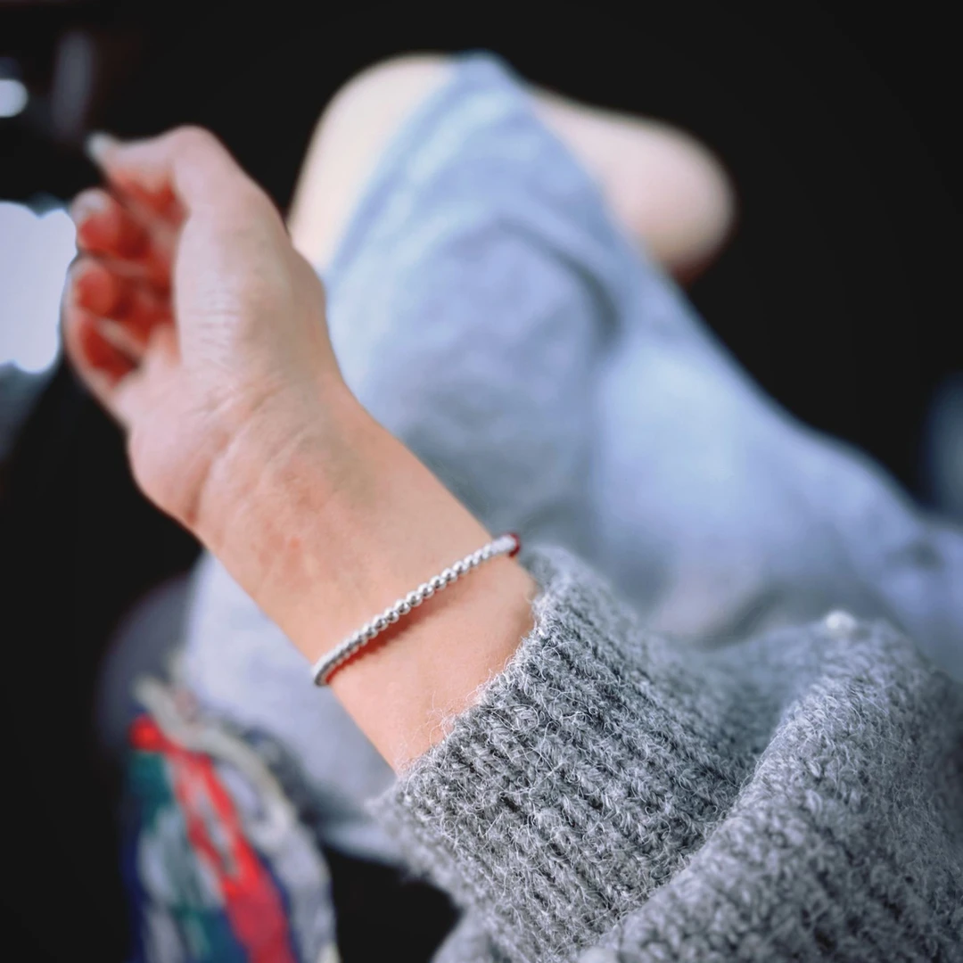 925银银制品 银饰手工气质时尚百搭小众简约韩版四号用YSSB0401