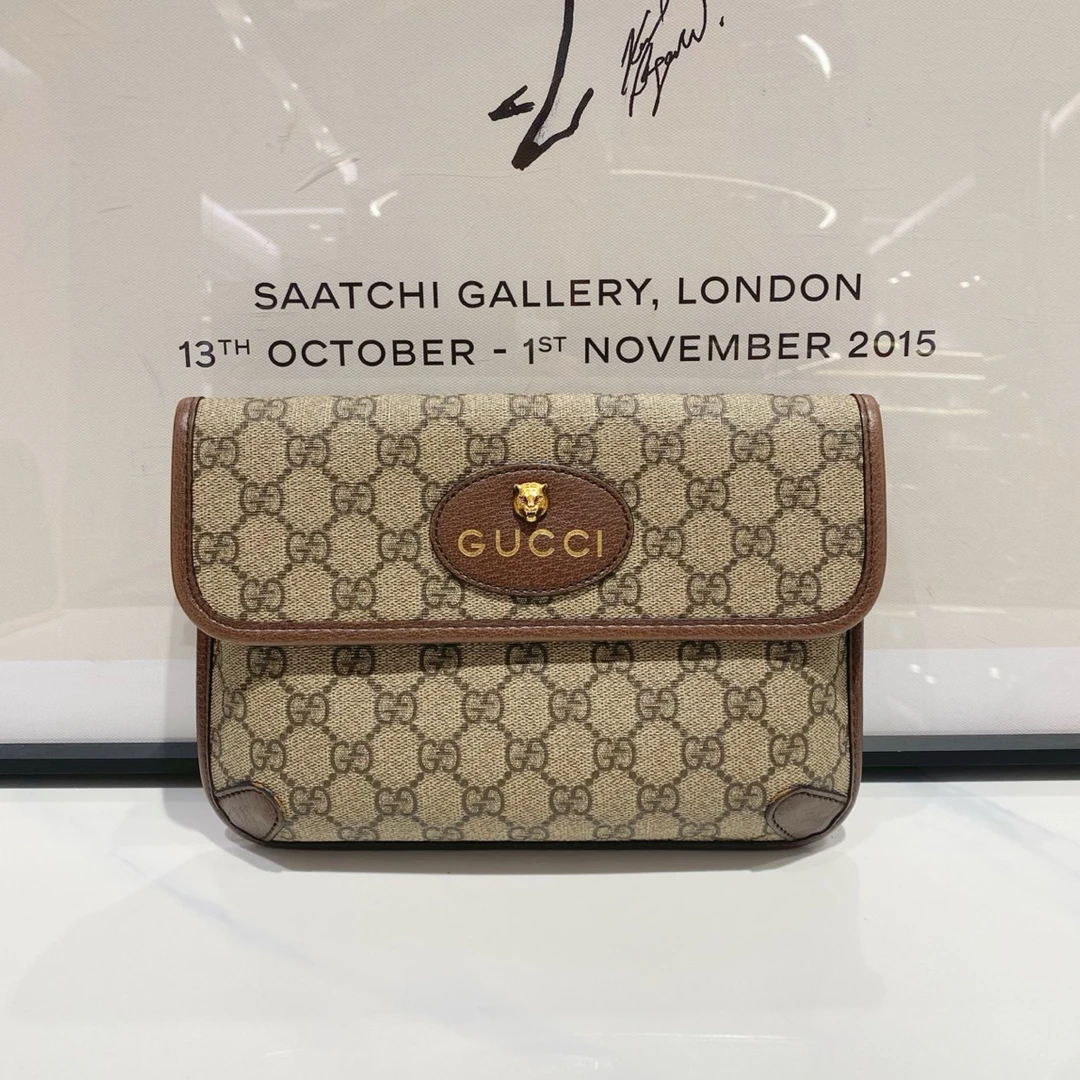 95新 GUCCI/古驰 Gucci 虎头胸包（14052）
