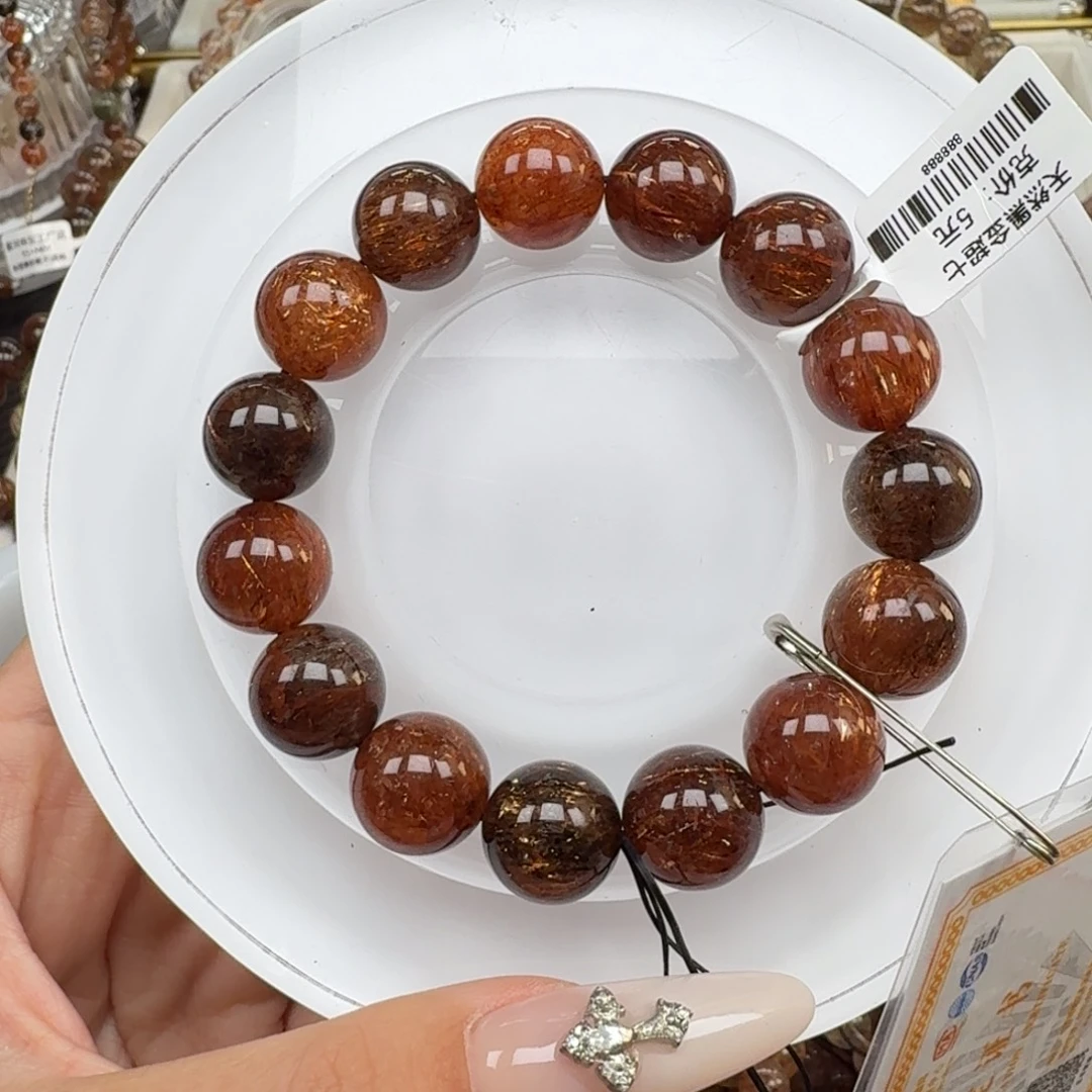 水晶手链未镶嵌黑金超七多样性发其一