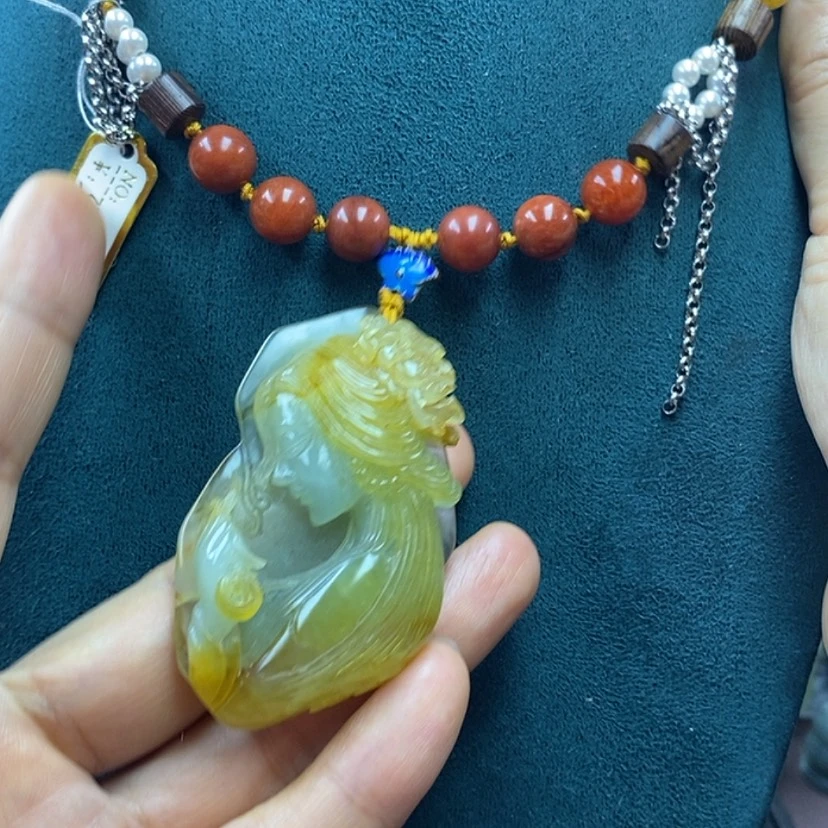 【闪购商品】蛇纹石玉未镶嵌吊坠