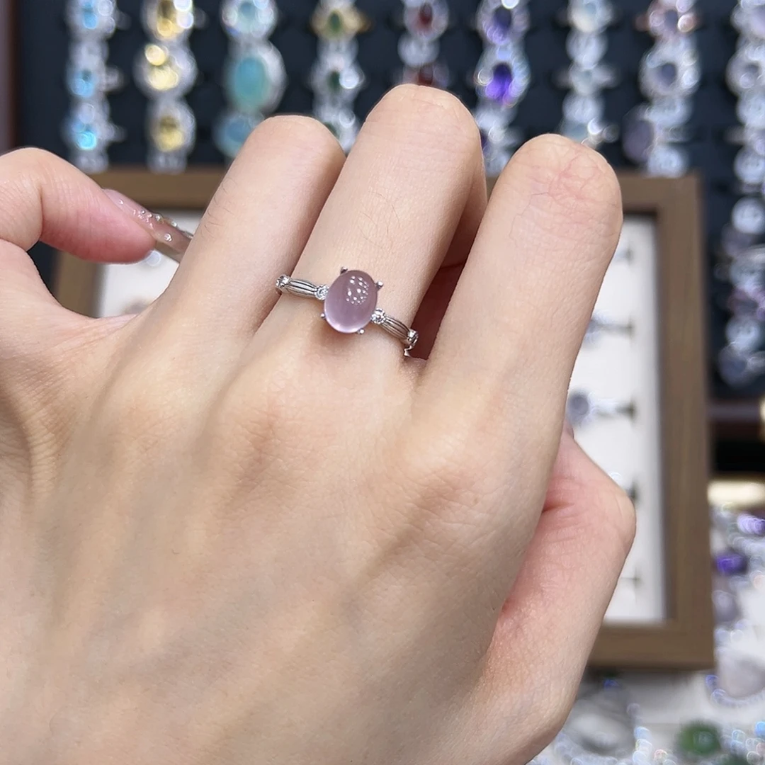 萤石银S925镶嵌戒指