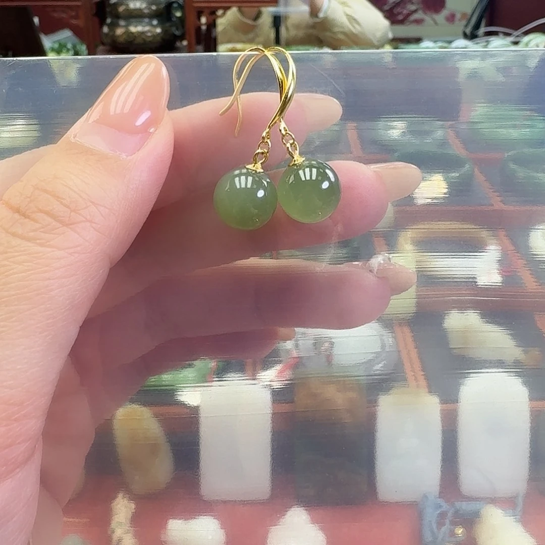 银S925镶嵌手链和田玉