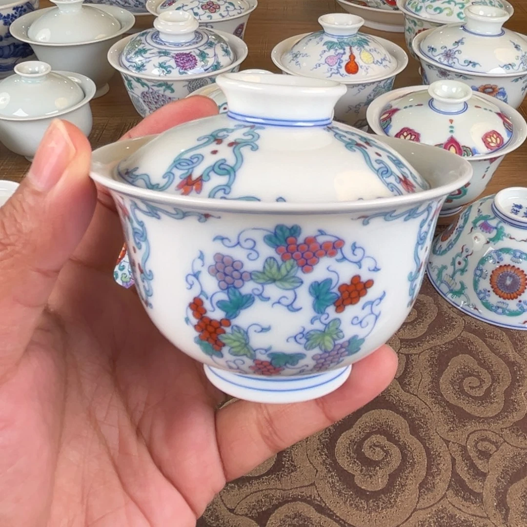 杯景德镇陶瓷盖碗