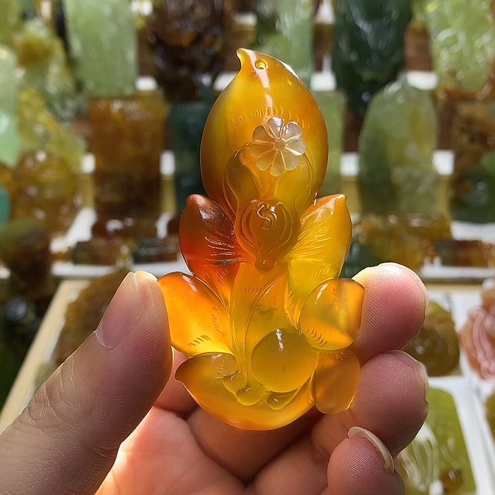 蛇纹石玉未镶嵌珠宝半成品