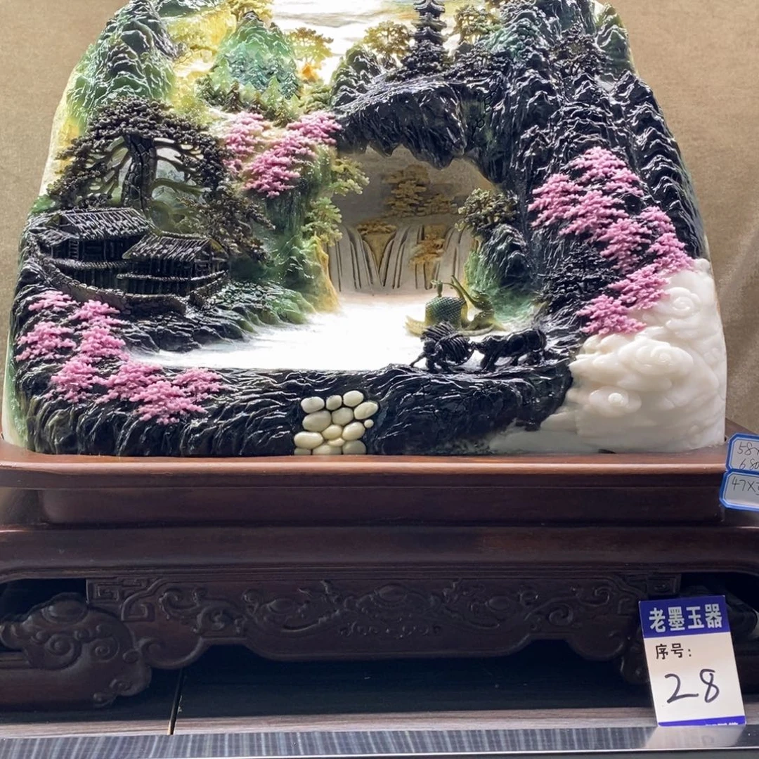 深***水玉家居摆件 雕刻 创意 中国风