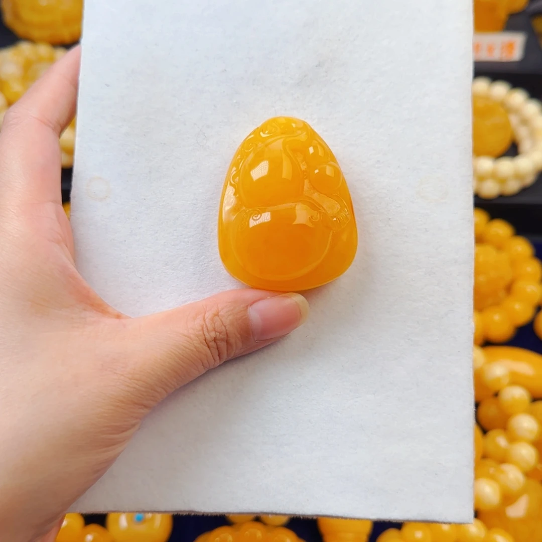 蜜蜡未镶嵌颈饰葫芦吊坠