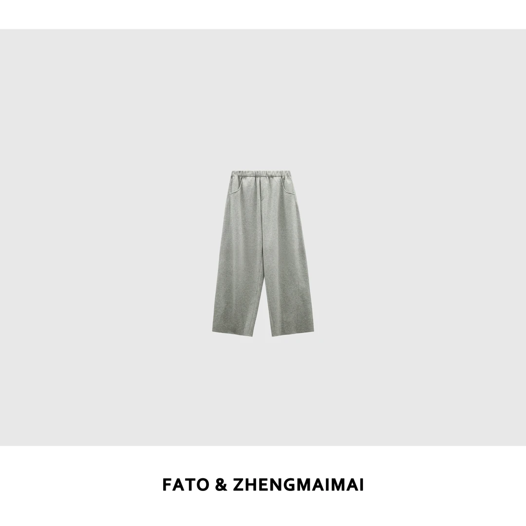 【郑买买】岩石 夏季小众百搭炸街高级运动风休闲长裤 QDD50311K1