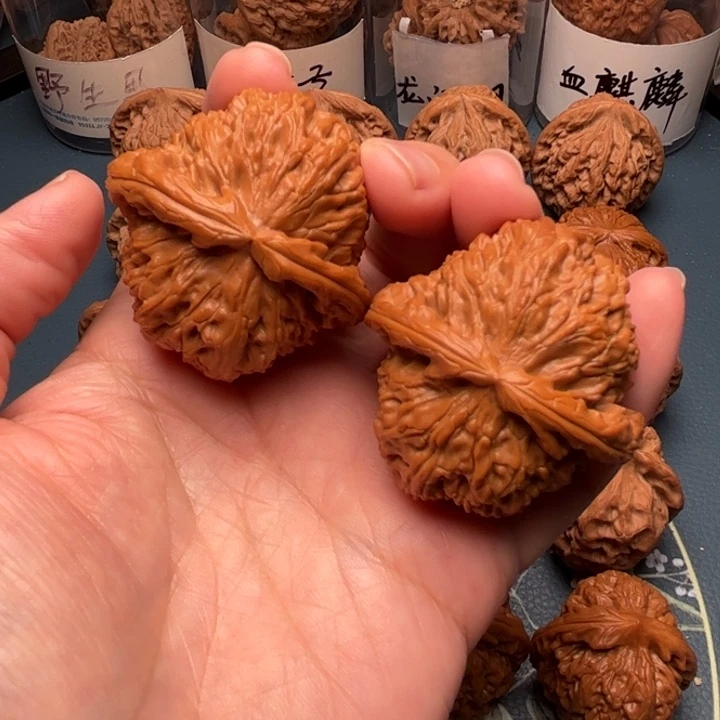 文玩核桃吊坠45白狮子