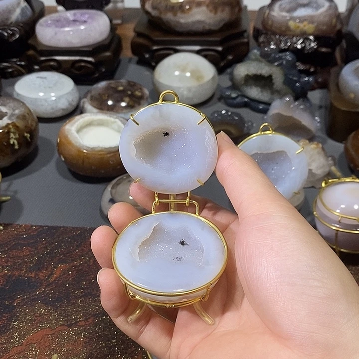 水晶摆件未镶嵌聚宝盆