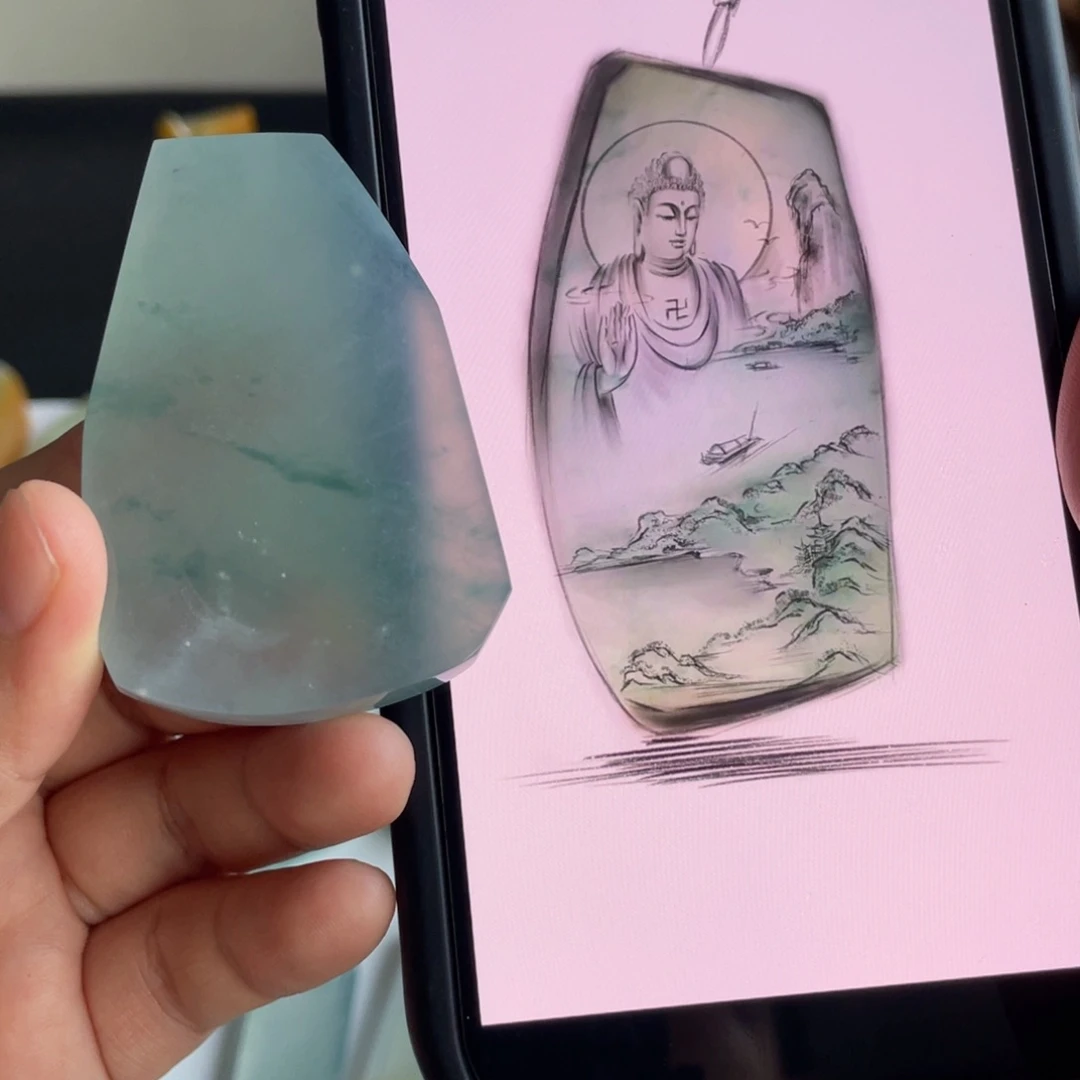 定制翡翠未镶嵌包工