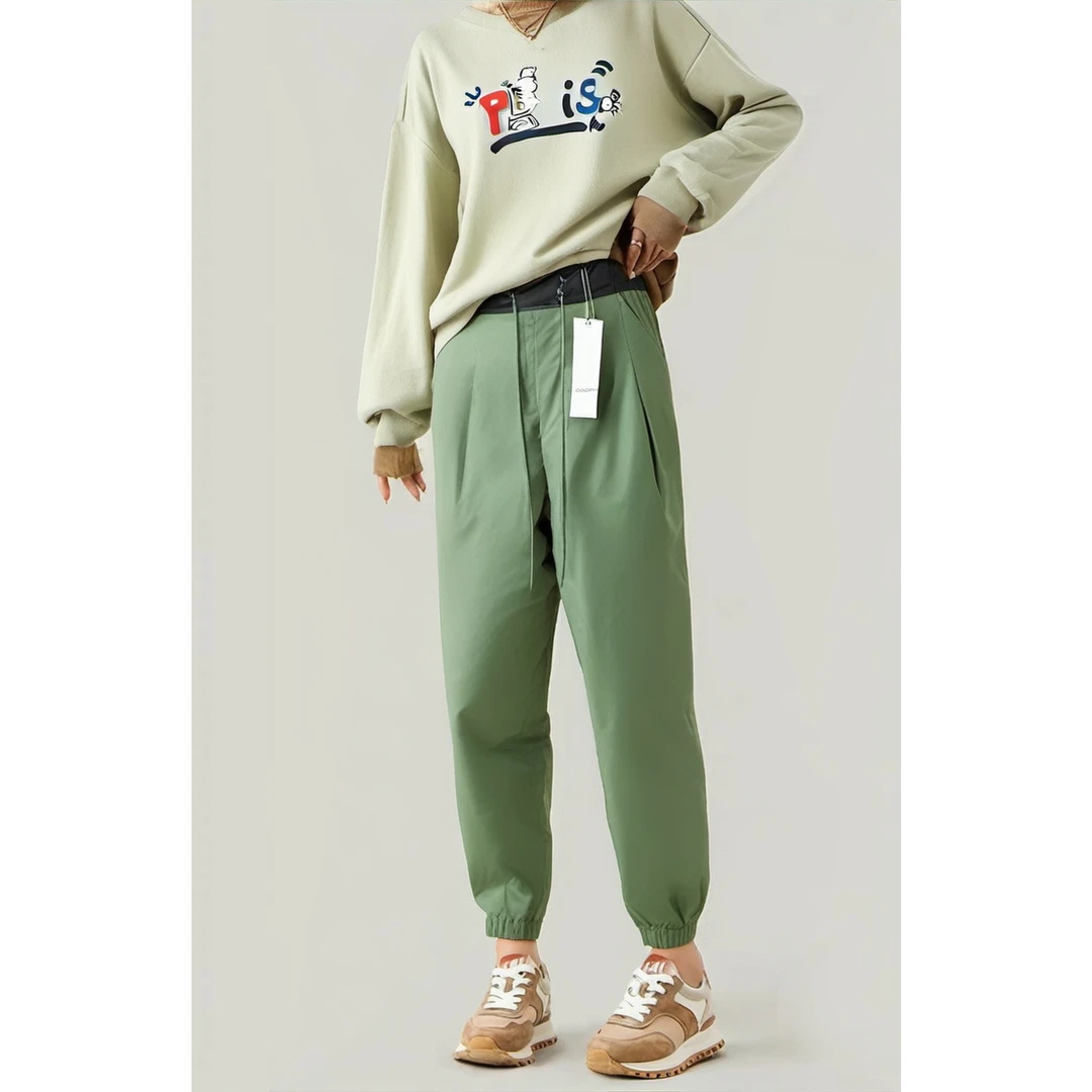 Basic House/百家好百搭户外休闲宽松长裤直筒 BJ826-HVPT521GKH