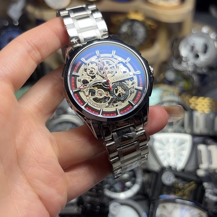 猪皮（革）钢石英机芯