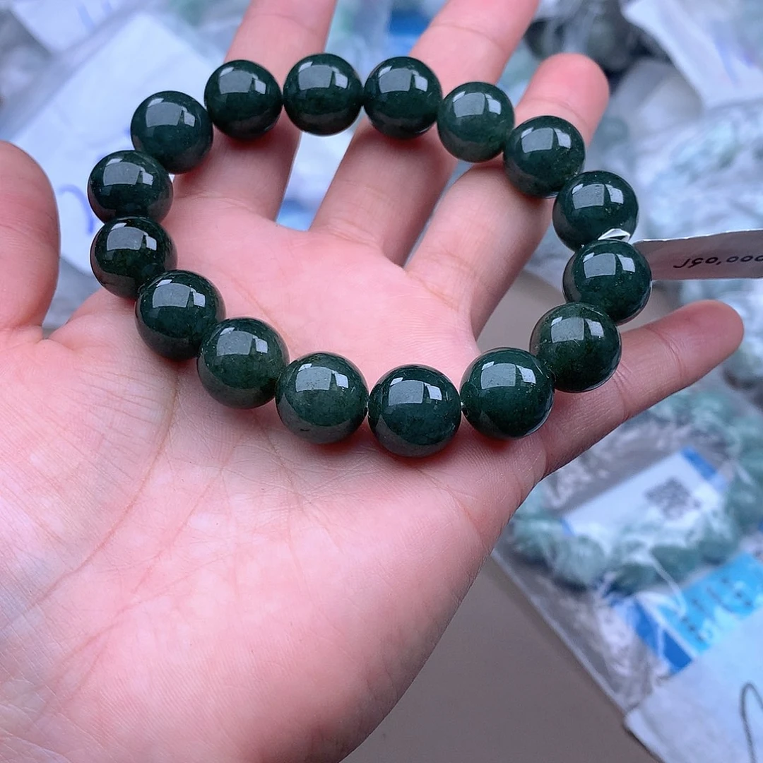 未镶嵌手串定制翡翠