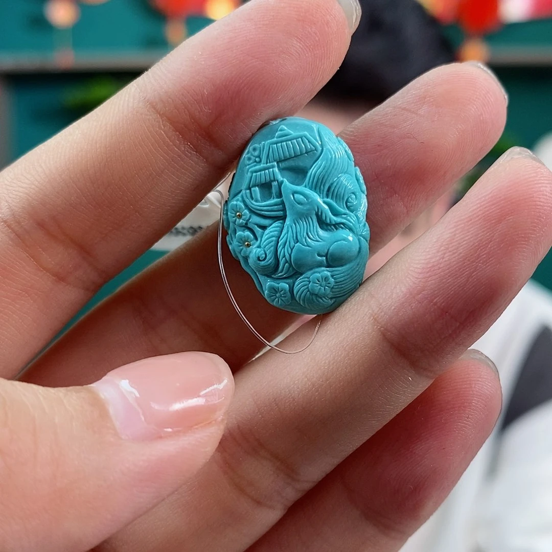 绿松石珠宝奇石未镶嵌