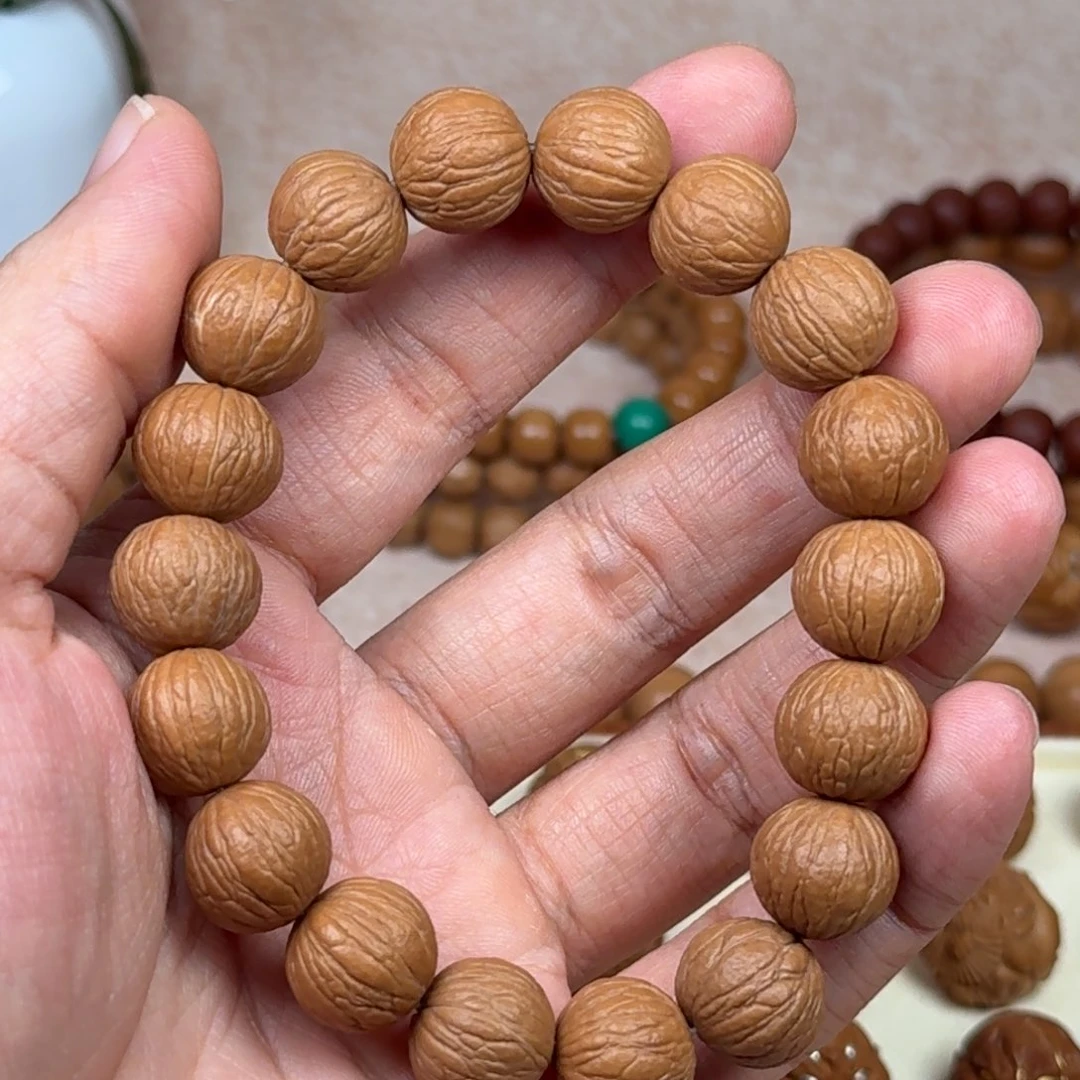 吊坠猴头核桃原色原色猴头凤羽手串