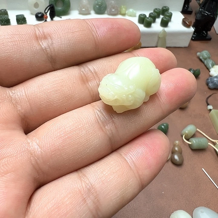 未镶嵌和田玉珠宝半成品东*