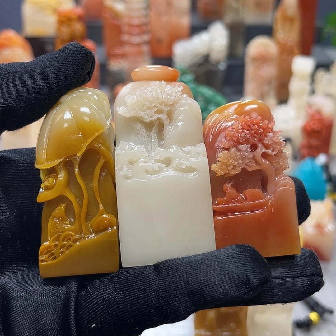 巴林石印石任选一方包邮包刻