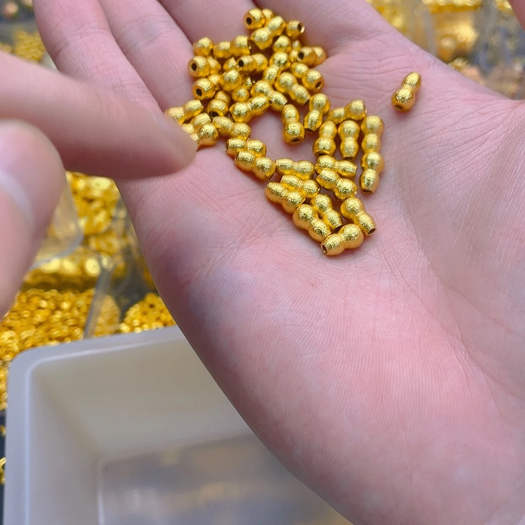 锆石铜合金锤纹葫芦小2个